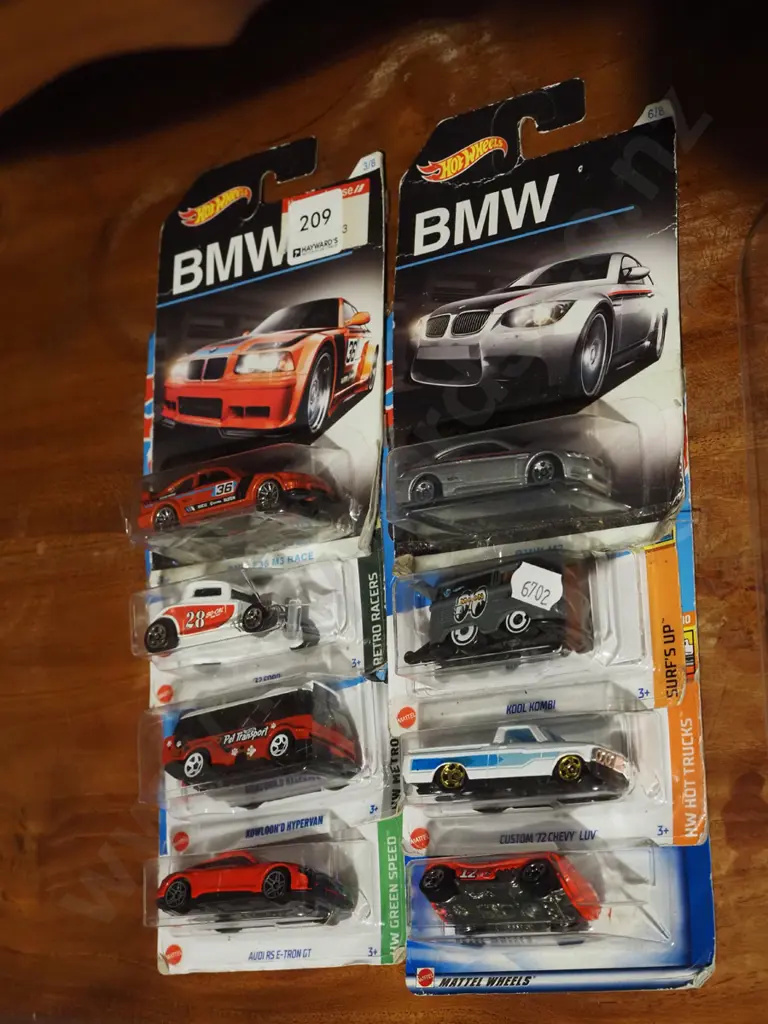 8x as new carded Hotwheels toy vehicles Image 1++