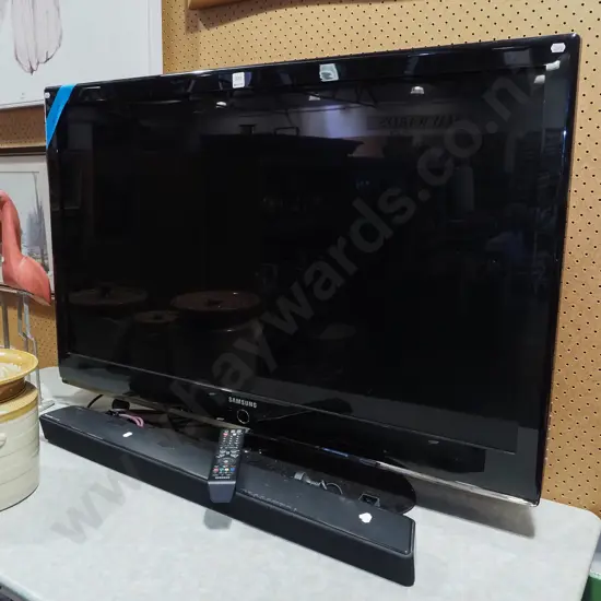 Samsung 46" TV with Panasonic sound bar