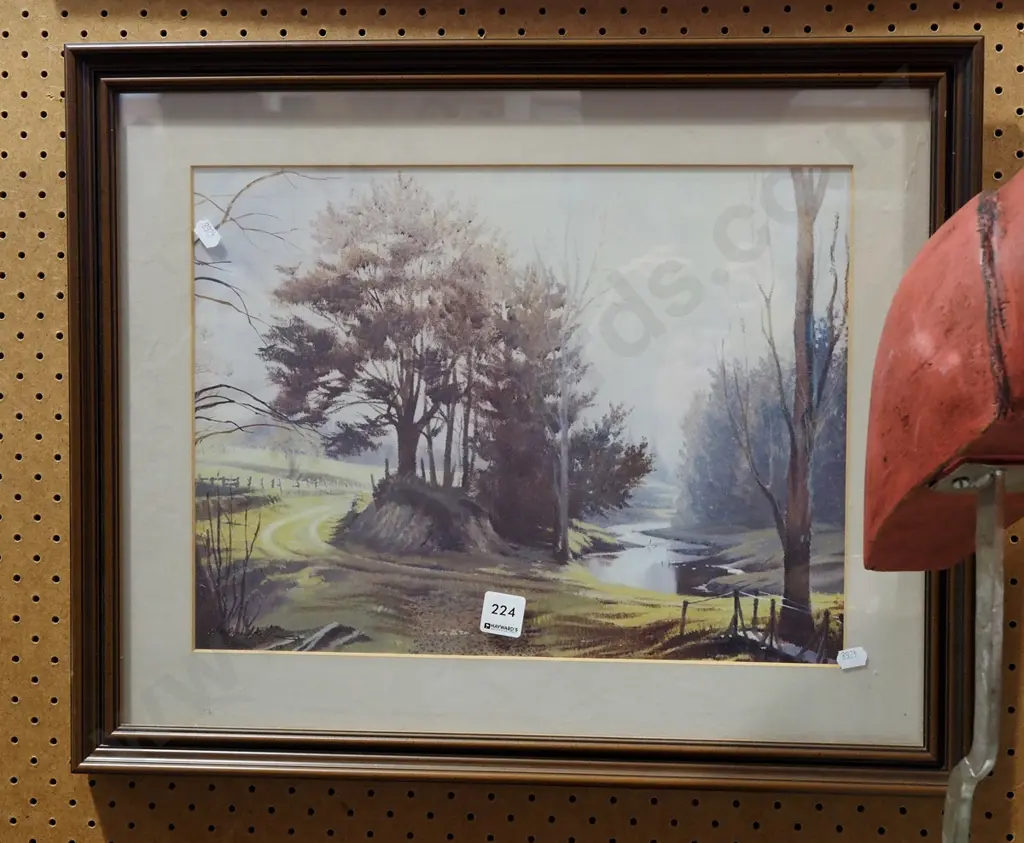 framed print - farm track and stream Image 1++