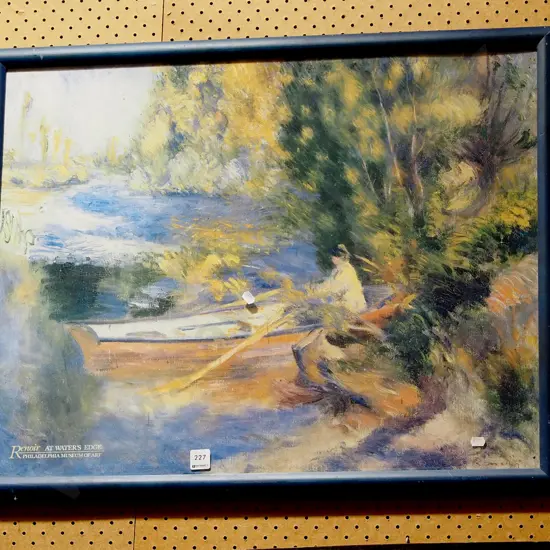 framed Renoir promotional poster print