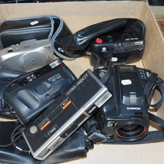 box of cameras