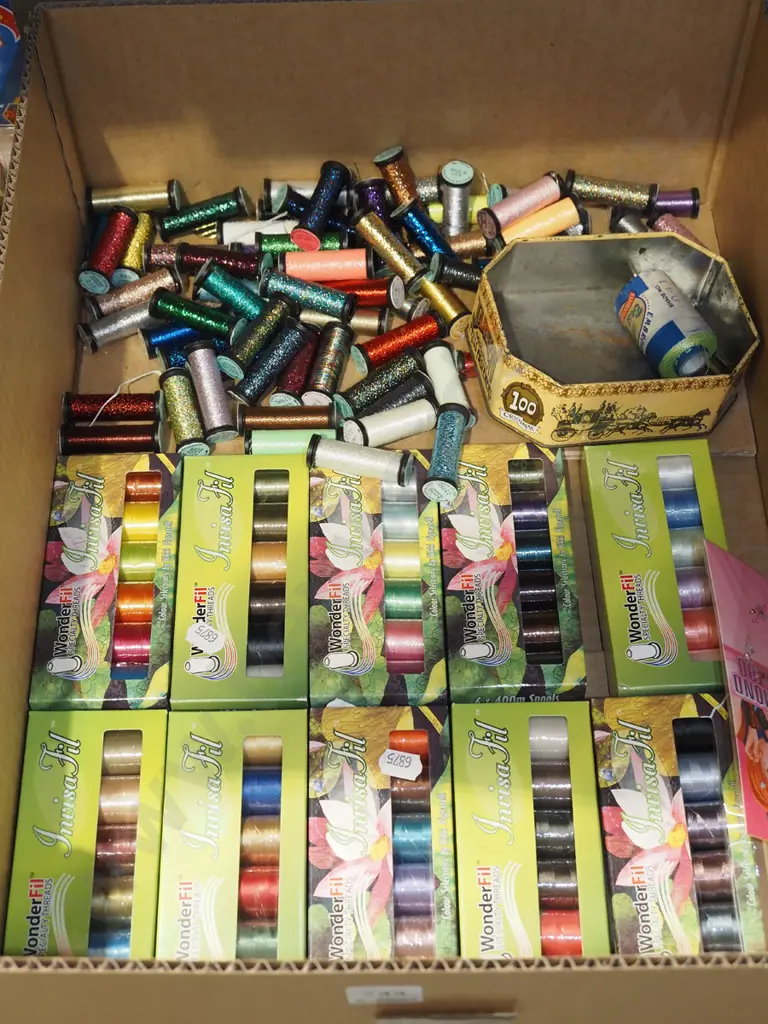 box of sewing threads Image 1++