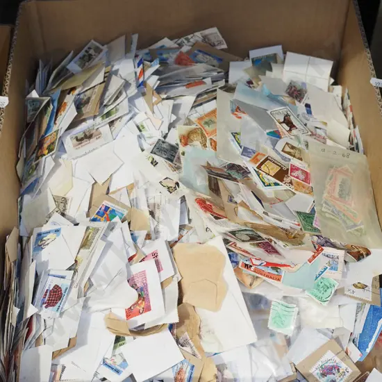 box of stamps