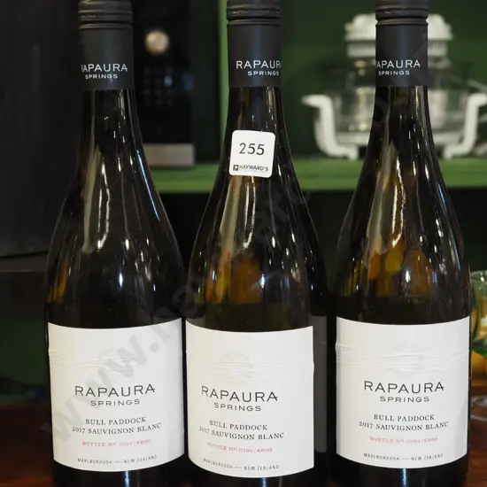 3x bottles Rapaura Springs sauvignon blanc 2017