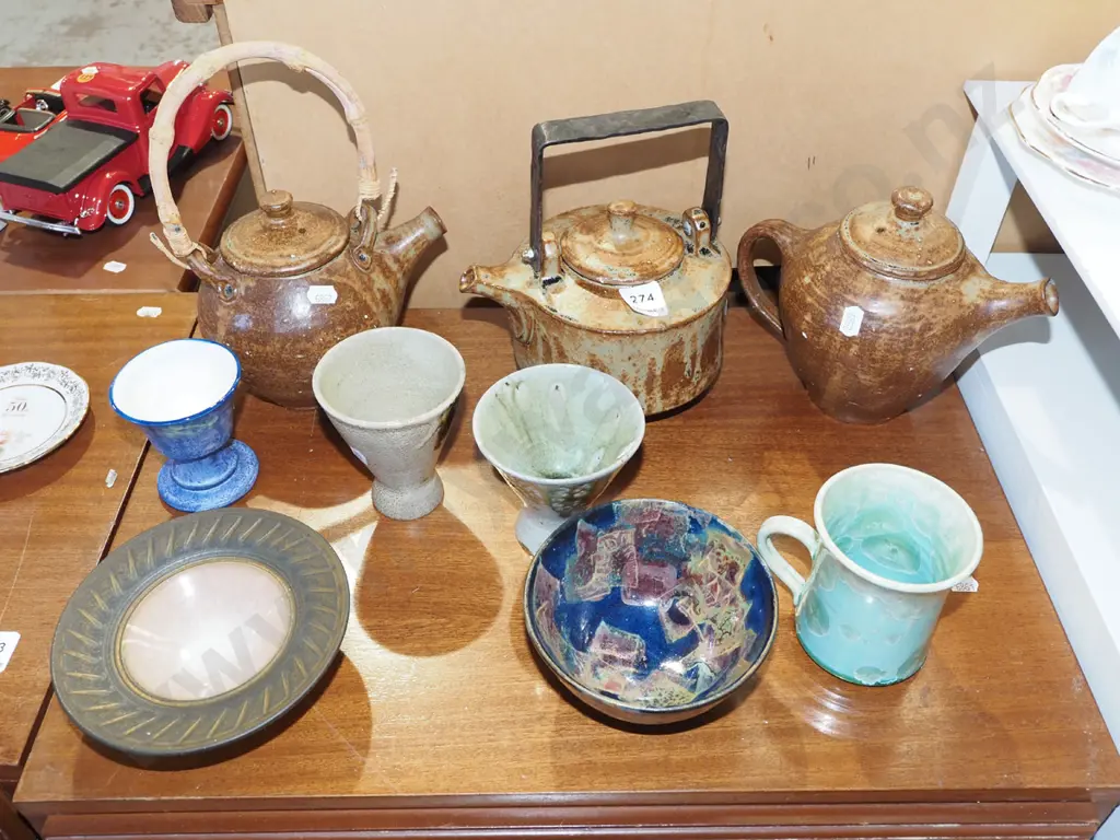 studio pottery; teapots, bowls, cups etc Image 1++