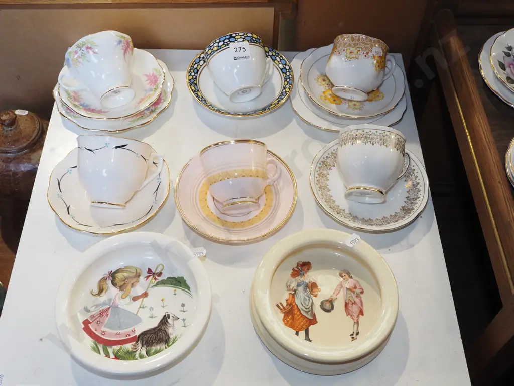 6x trios, Royal Doulton and Crown Lynn babies bowls Image 1++