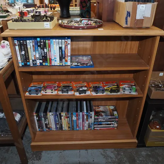 mdf faux wood adjustable bookcase  H910 W830 D260