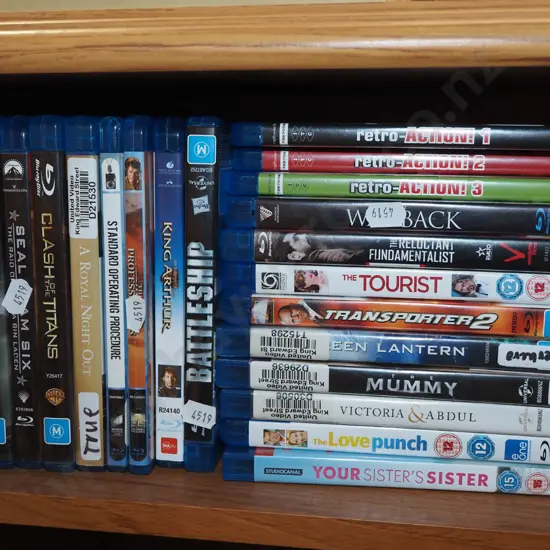 blue ray DVDs