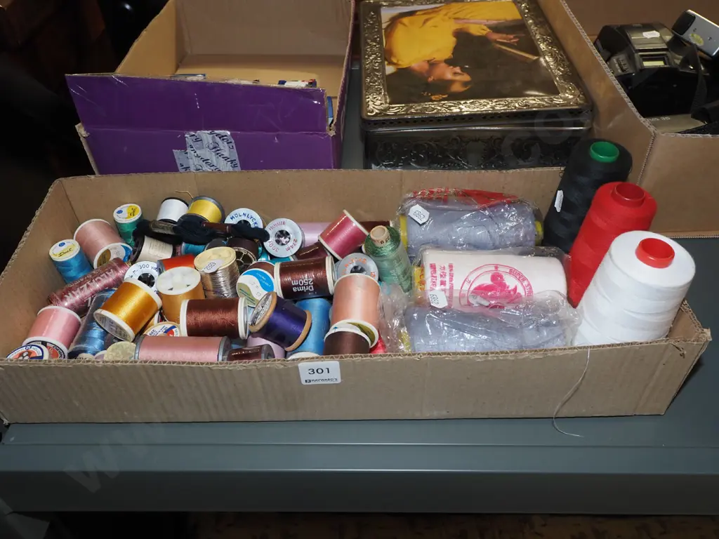 box of sewing threads Image 1++