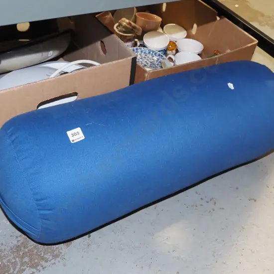 blue outdoor bolster cushion
