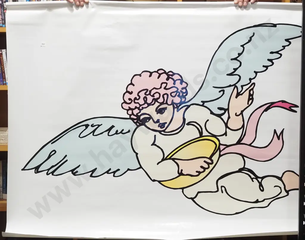 angel print on canvas Image 1++
