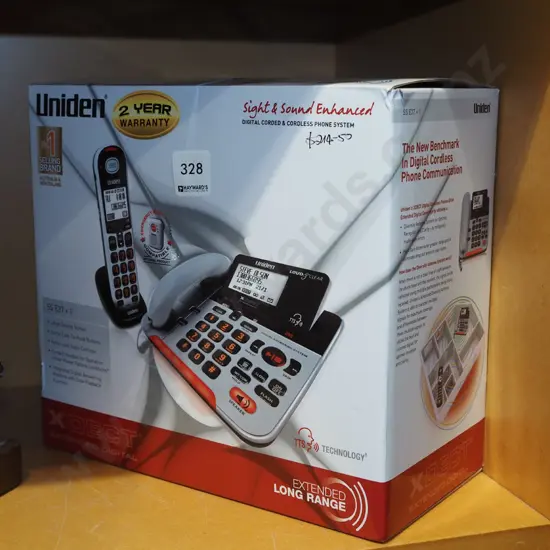 box; Uniden phone set