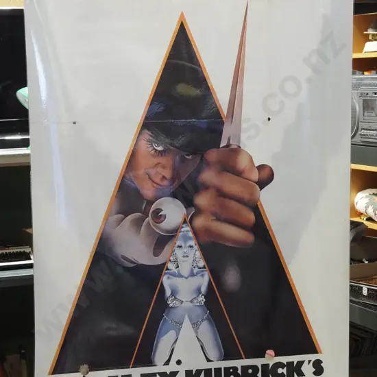 large laminated Stanley Kubrick Clockwork Orange poster print