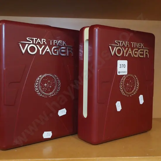 2x plastic cased sets of Star Trek Voyager DVDs