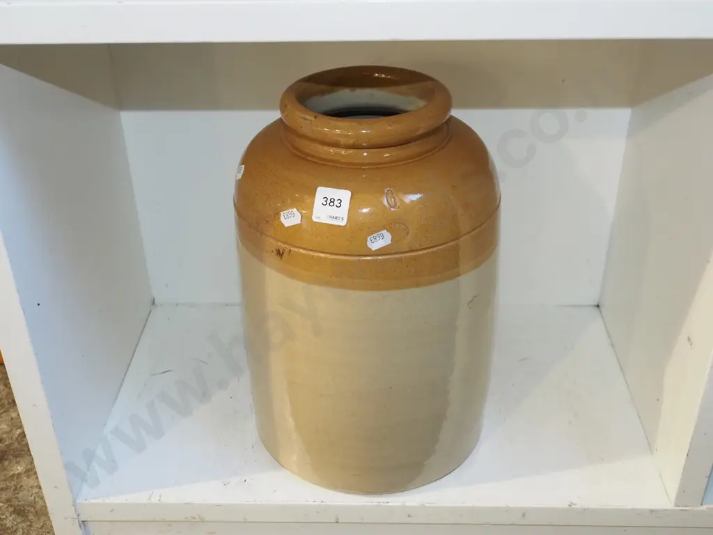 stoneware wide mouth crock H330 Image 1++