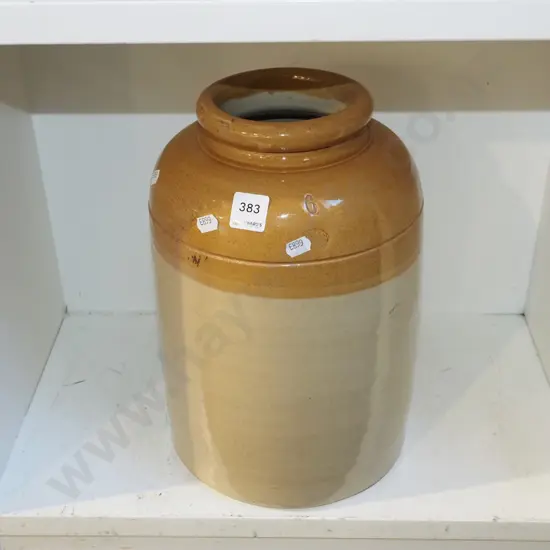 stoneware wide mouth crock H330
