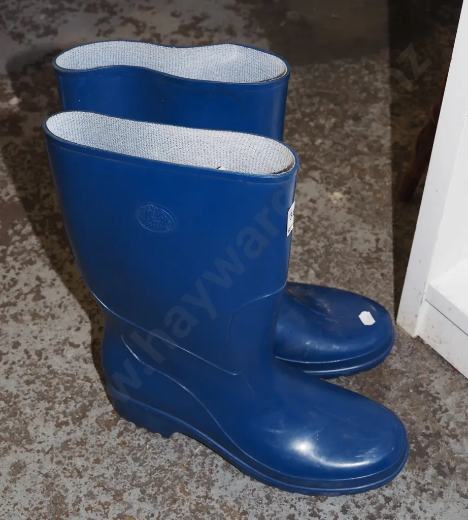 pair of size 8/42 blue gumboots Image 1++