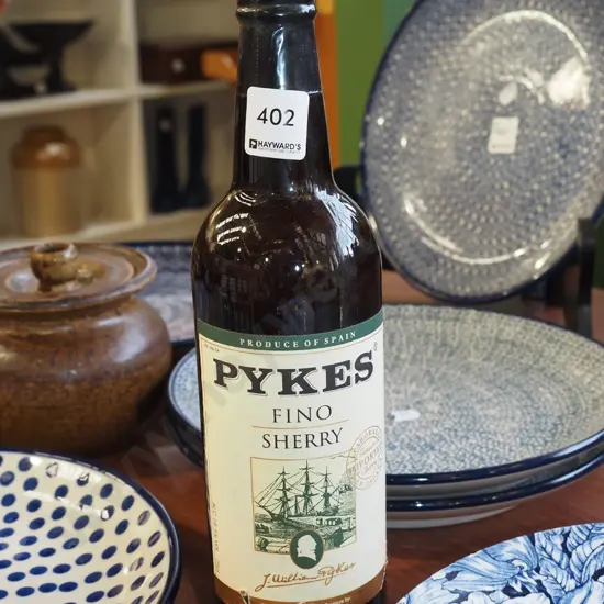 bottle of Pykes sherry