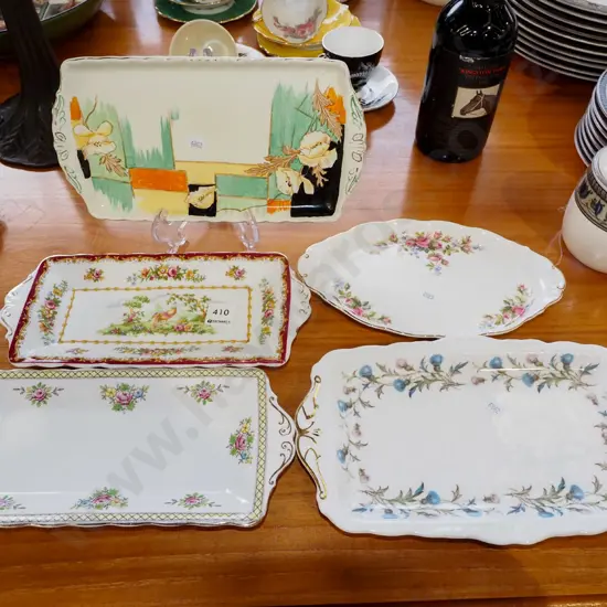 4x Royal Albert plates, Grindley sandwich plate