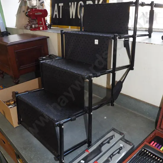 portable foldaway dog bed steps