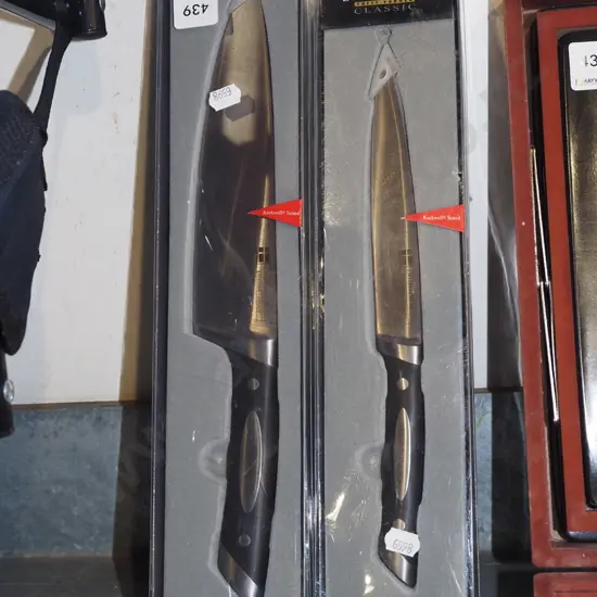 2x Scanpan kitchen knives in original packaging