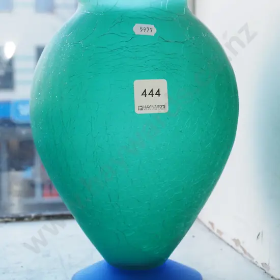 green glass vase H255