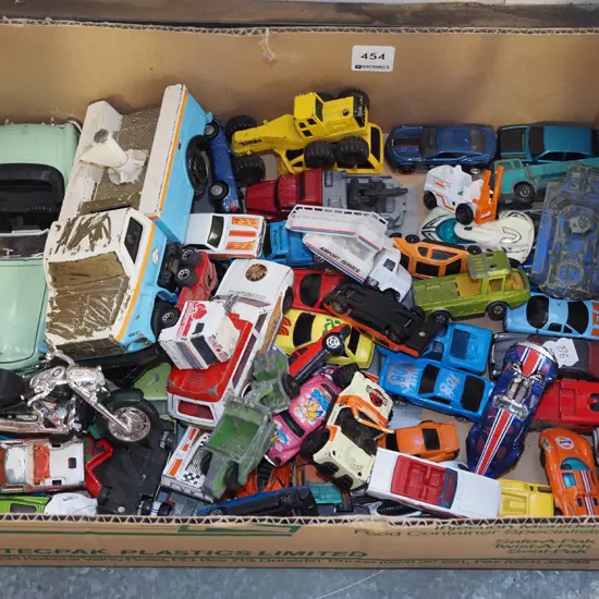 box; toy vehicles