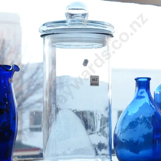 large glass sealed storage canister H410