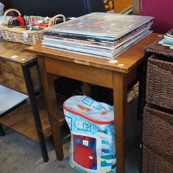 small rimu end/lamp table H620 W455 D375