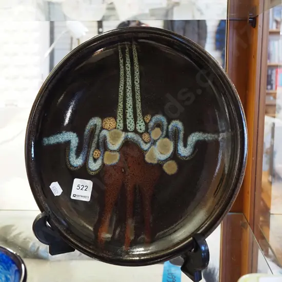 Brian Gartside NZ studio pottery plate