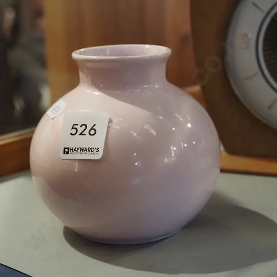 Poole pottery pink vase