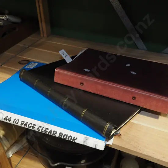 3x stamp albums