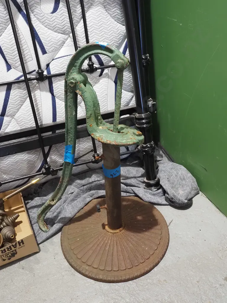 rusty part cowtail pump, umbrella stand Image 1++