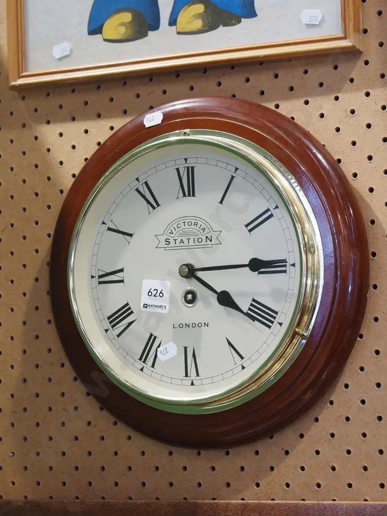 wood cased wall clock Image 1++