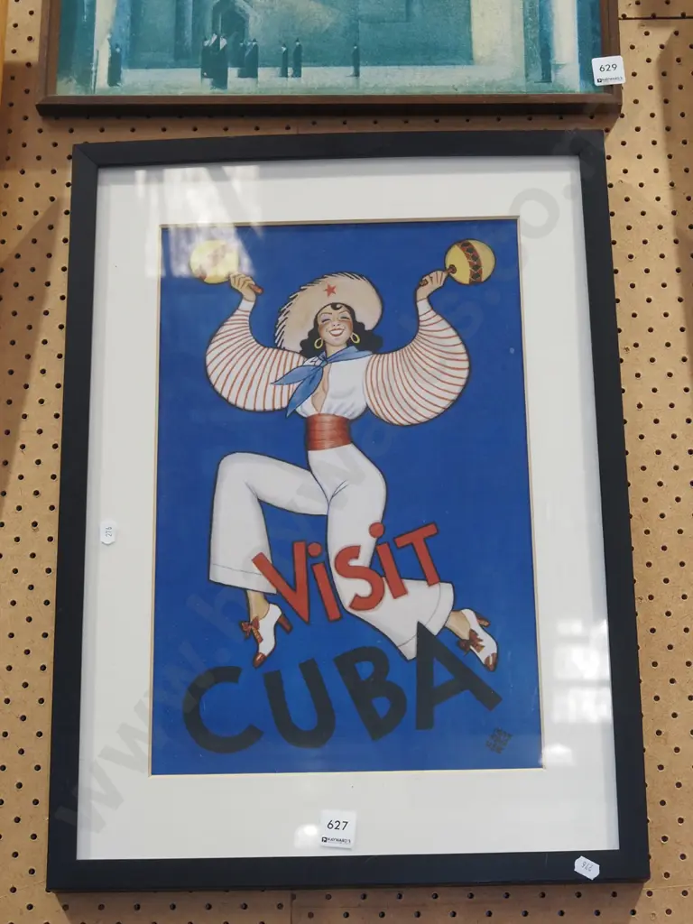 reproduction  Visit Cuba poster print Image 1++