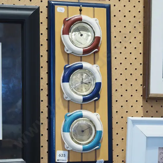 wall mounted thermometer/hydrometer/barometer
