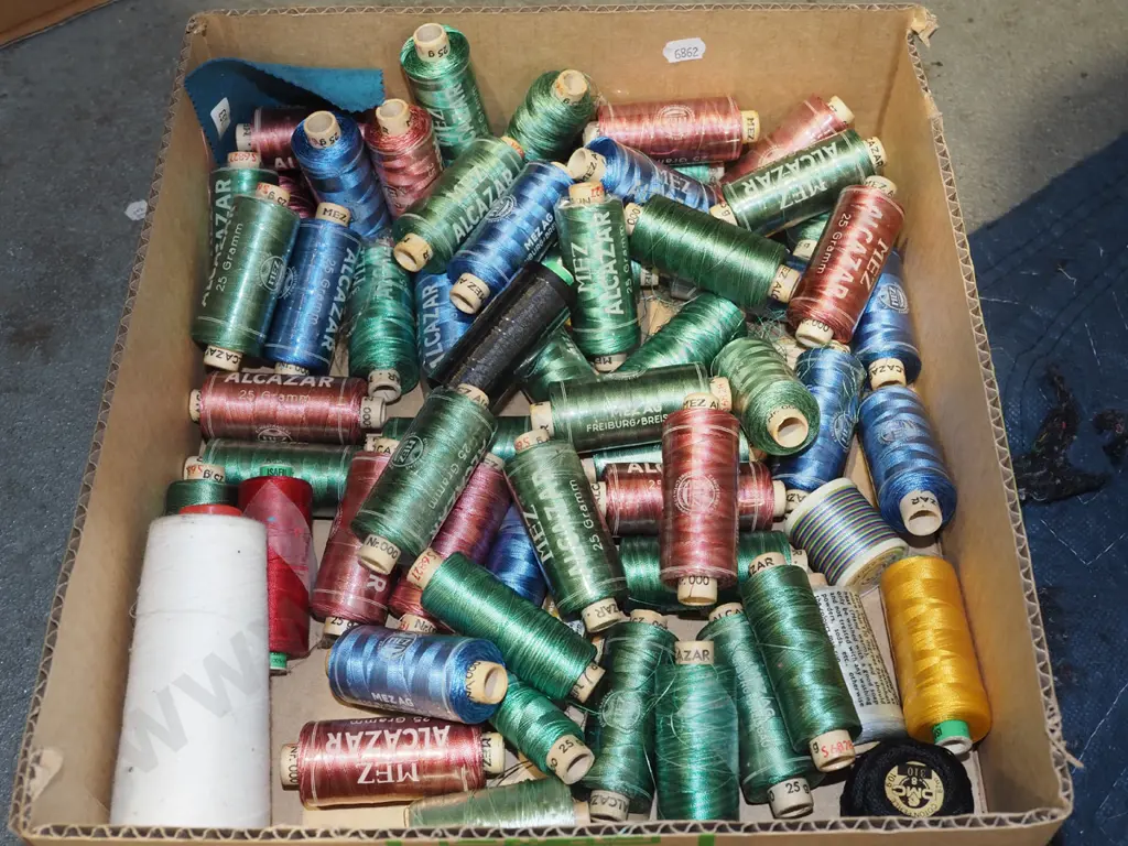 box of sewing threads Image 1++