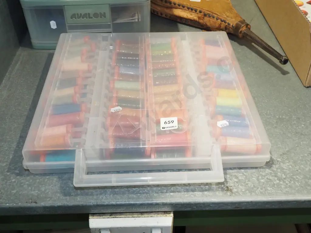 plastic organiser of sewing threads Image 1++