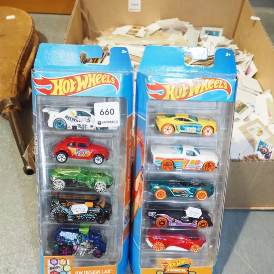 2x packs of as new Hotwheels toy vehicles