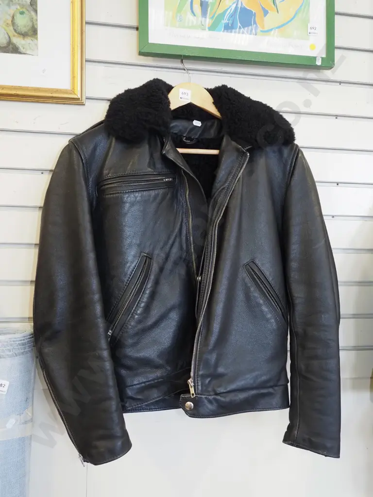 NZ leather jacket - small sizing Image 1++