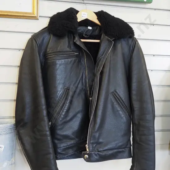 NZ leather jacket - small sizing