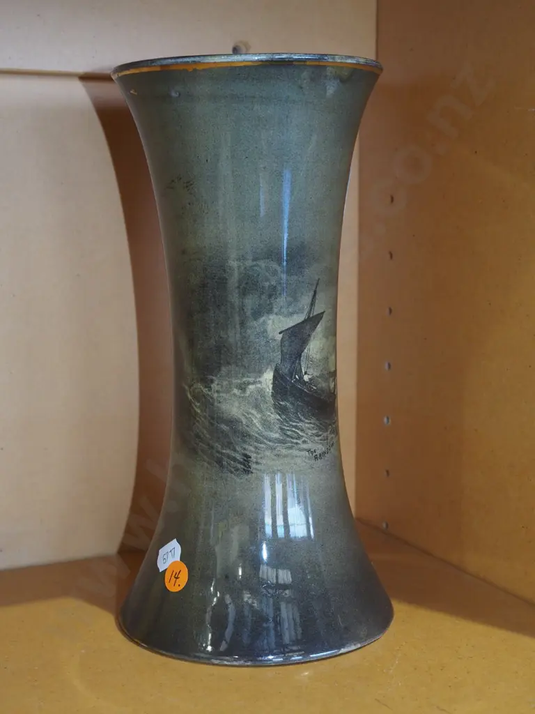 Ridgways Vistas ware vase - has crack H260 Image 1++