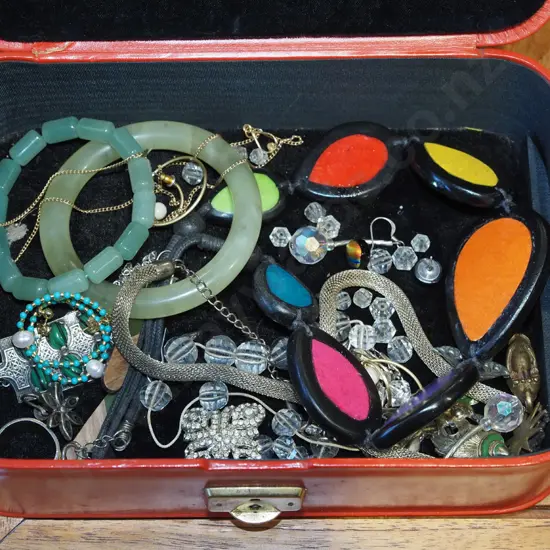 box of costume jewellery