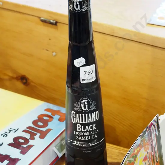 500ml bottle of Galliano Black sambucca