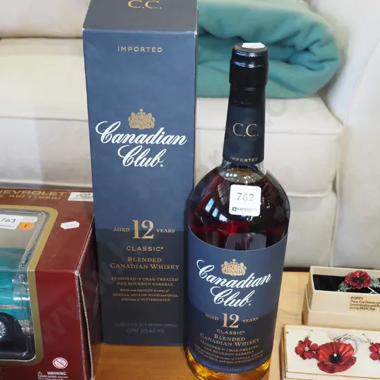 1L bottle of Canadian Club Classic 12 year old blended whisky