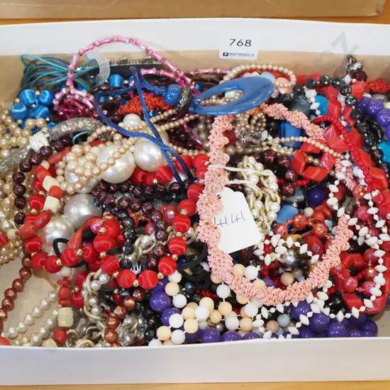 box of costume jewellery