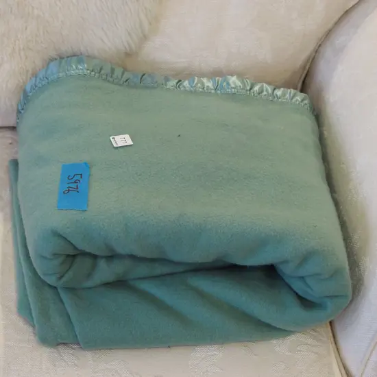 large green woollen blanket