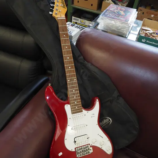 Ashton electric guitar and soft carry case