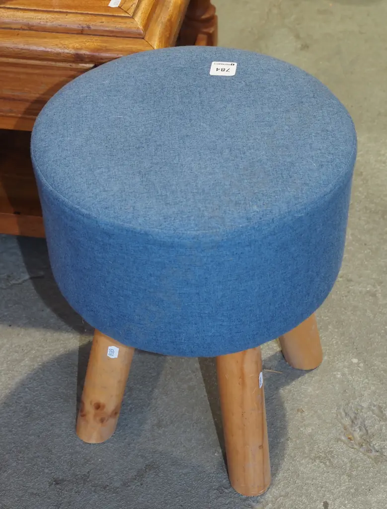 blue 3 legged stool Image 1++