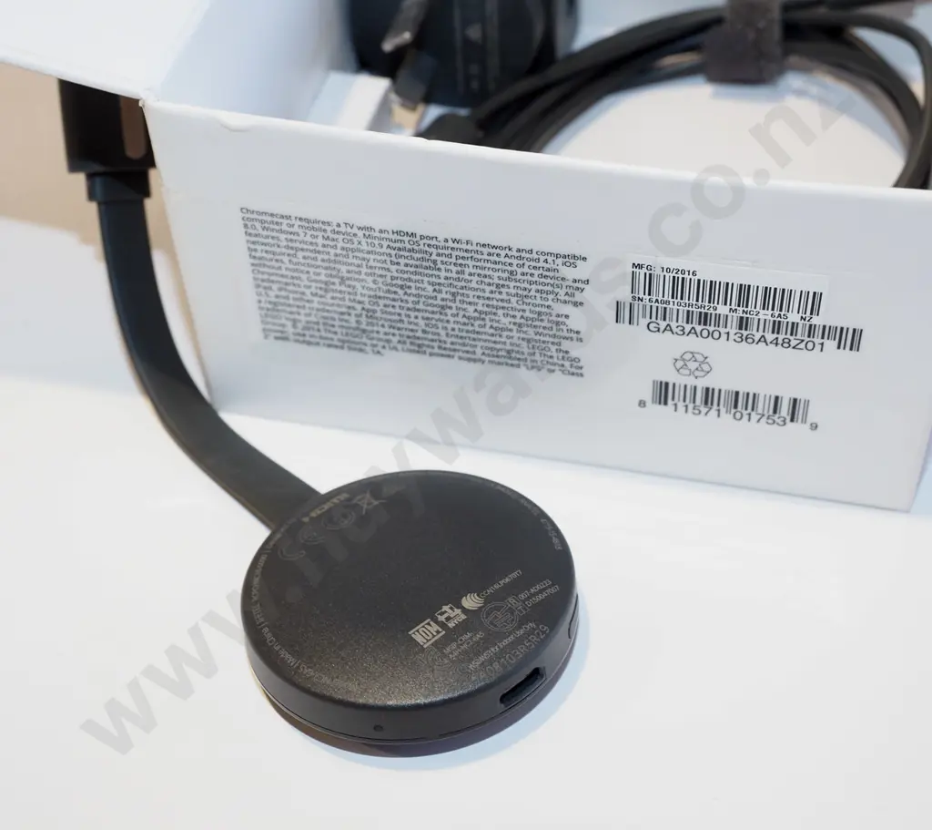 boxed google chrome cast & accessories (unsure what it casts) Image 1++